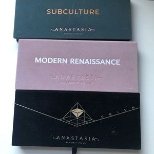 Set of 3 abh palettes Anastasia Beverly Hills